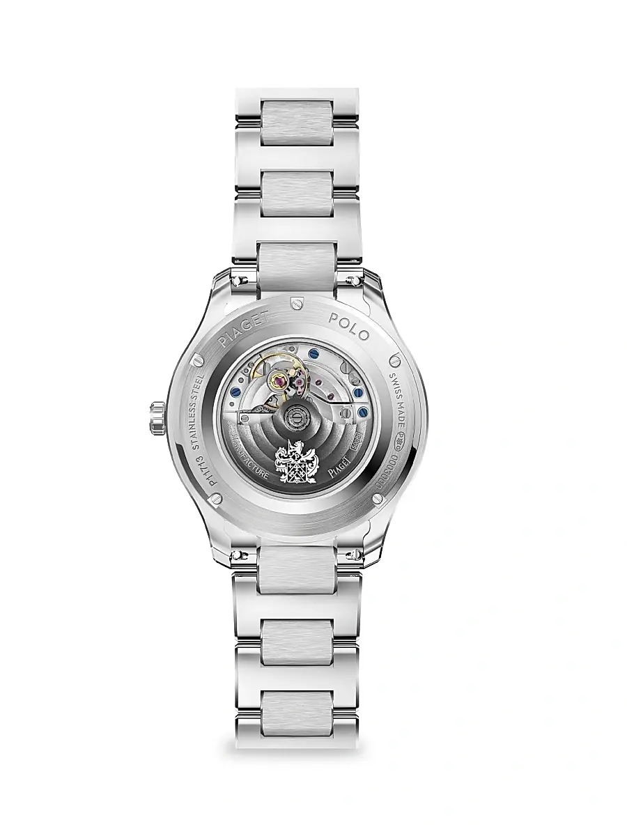 Piaget Polo White Diamond & Stainless Steel Bracelet Watch - White | Thumbnail 4 Piaget Polo White Diamond & Stainless Steel Bracelet Watch - White | Thumbnail 4