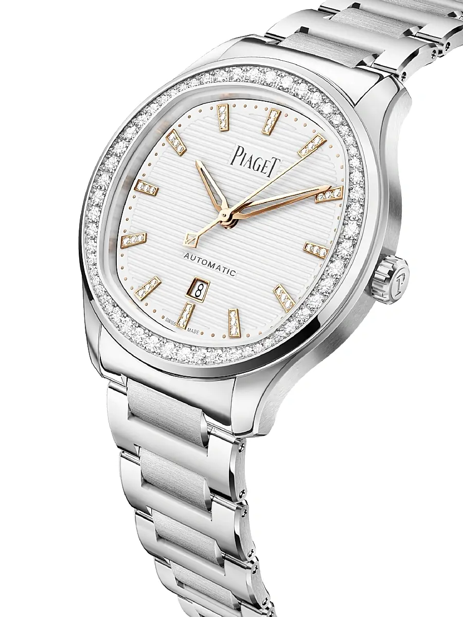 Piaget Polo White Diamond & Stainless Steel Bracelet Watch - White | Thumbnail 6 Piaget Polo White Diamond & Stainless Steel Bracelet Watch - White | Thumbnail 6