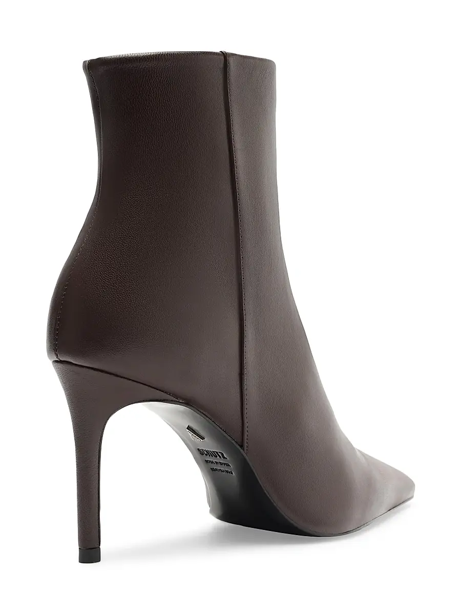 Schutz Women's Mikki 85MM Leather Stiletto Booties | Thumbnail 3 Schutz Women's Mikki 85MM Leather Stiletto Booties | Thumbnail 3