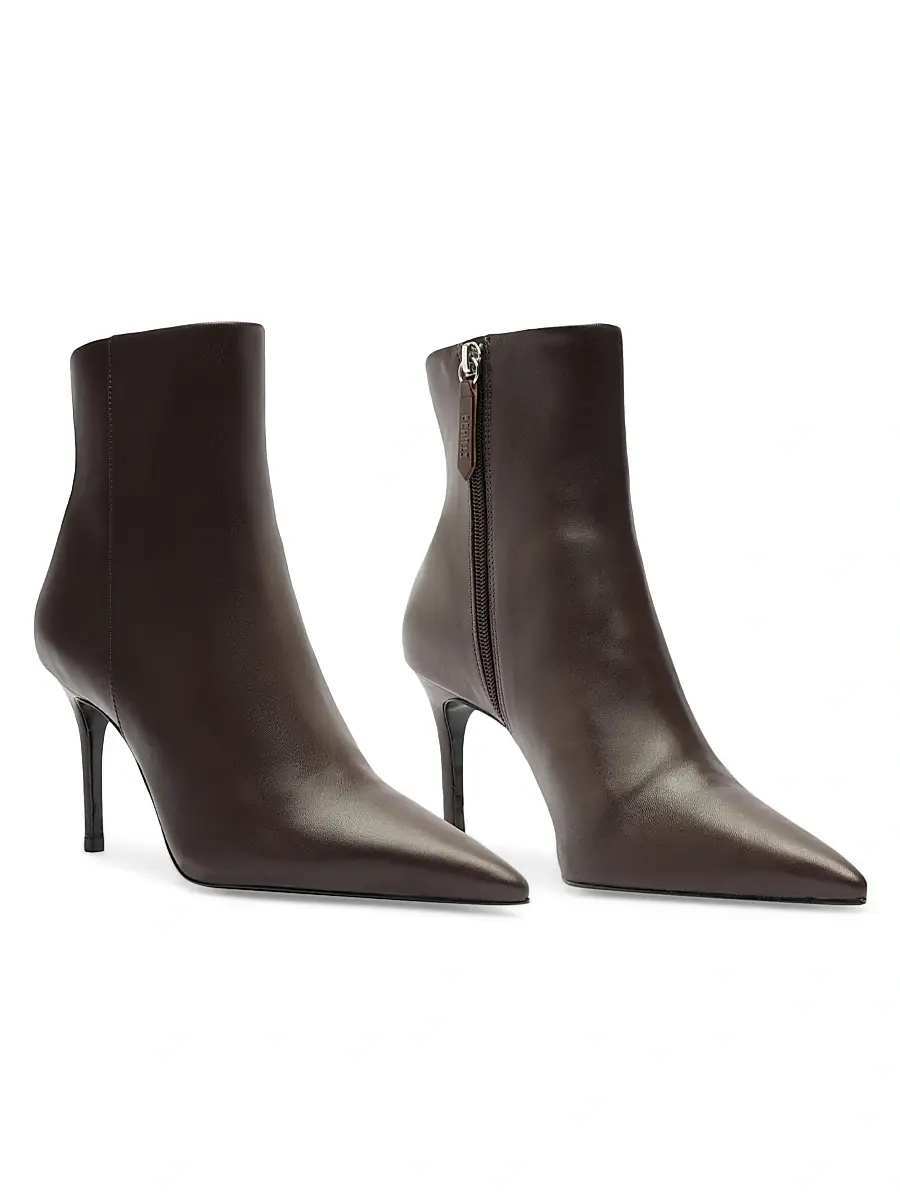 Schutz Women's Mikki 85MM Leather Stiletto Booties | Thumbnail 9 Schutz Women's Mikki 85MM Leather Stiletto Booties | Thumbnail 9