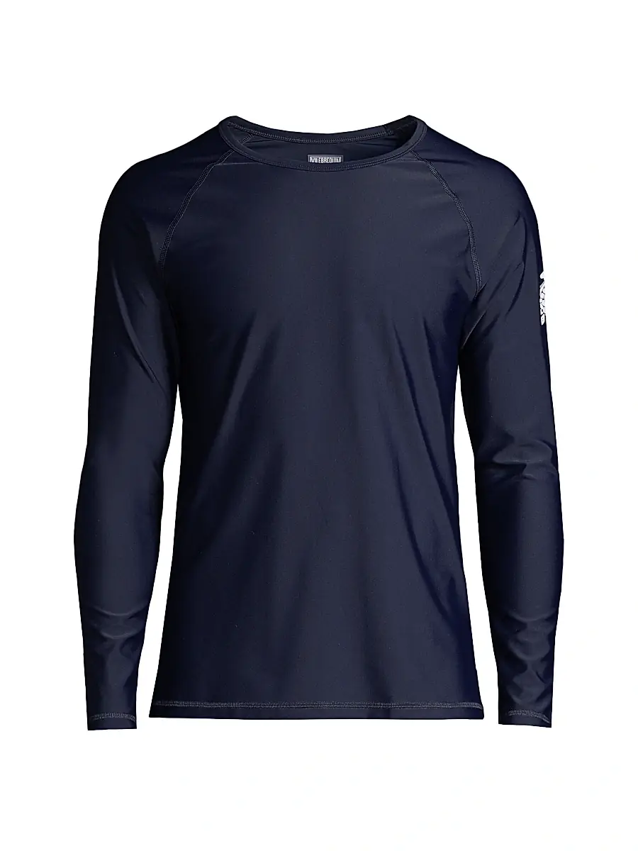 Vilebrequin Men's Regular Rashguard T-Shirt - Navy | Image 1 Vilebrequin Men's Regular Rashguard T-Shirt - Navy | Image 1
