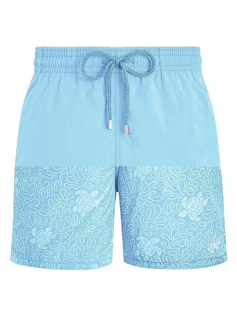Vilebrequin Men's Aqua Splash Water-Reactive Graphic Swim Trunks