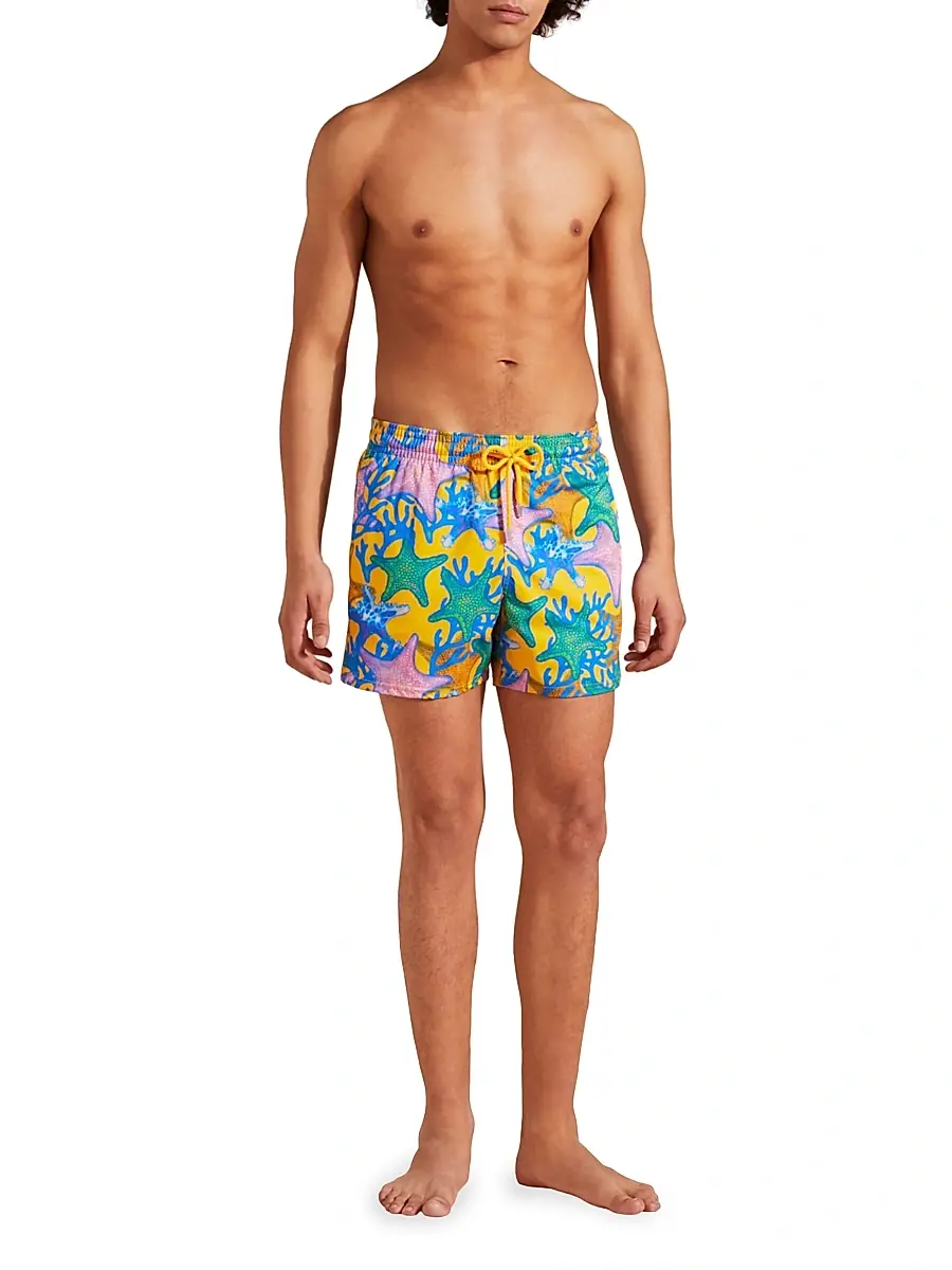Vilebrequin Men's Glowed Star Graphic Swim Trunks | Thumbnail 2 Vilebrequin Men's Glowed Star Graphic Swim Trunks | Thumbnail 2