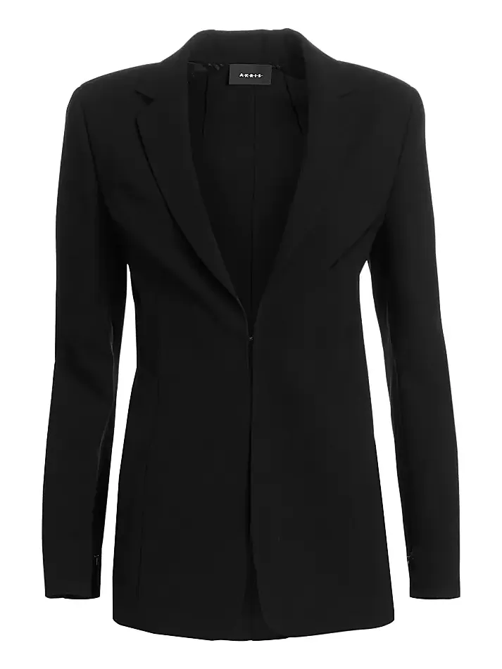 Akris Women's Odette Notch Lapel Wool Blazer