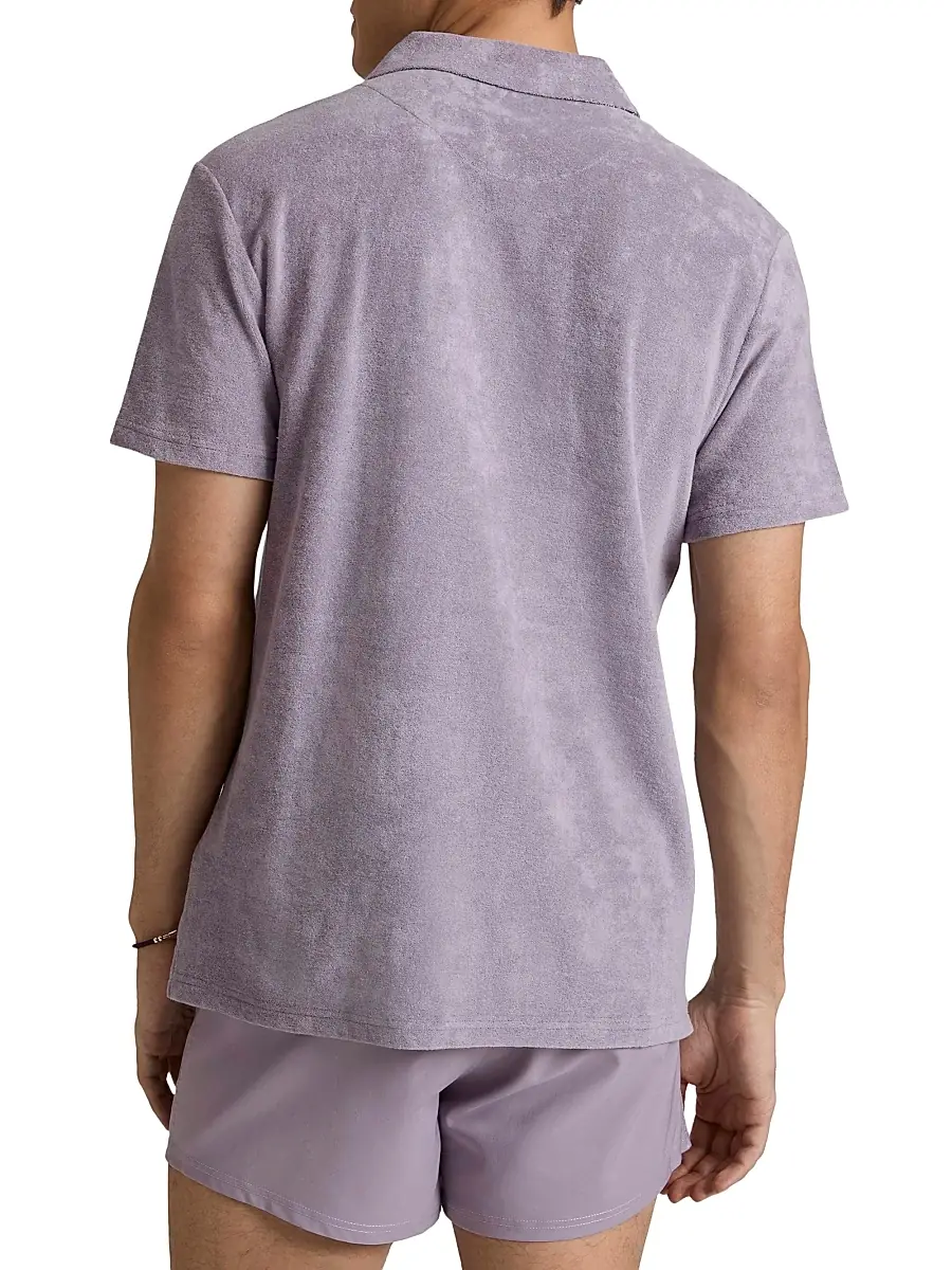 Vilebrequin Men's Terry Cloth Polo Shirt | Thumbnail 5