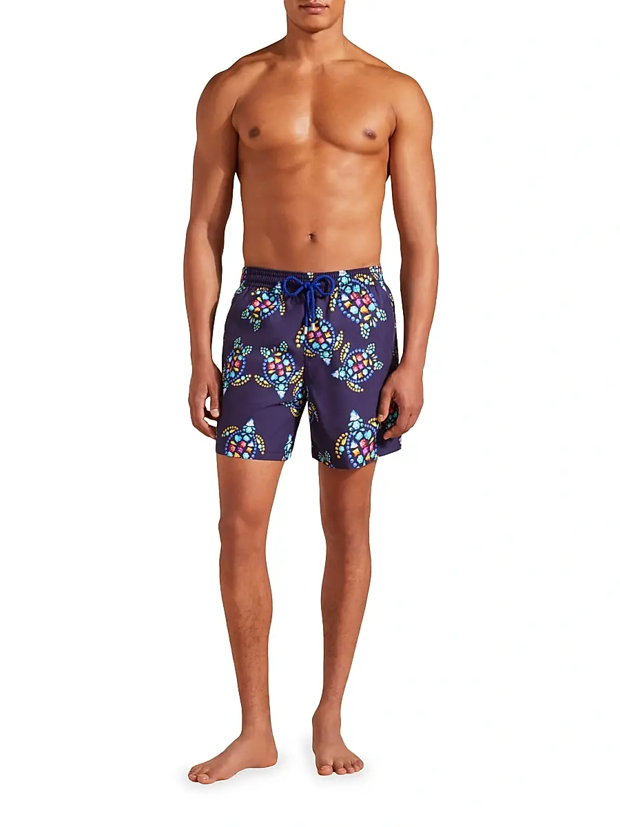 Vilebrequin Men's Vendôme Turtles Cotton Swim Shorts | Thumbnail 2 Vilebrequin Men's Vendôme Turtles Cotton Swim Shorts | Thumbnail 2