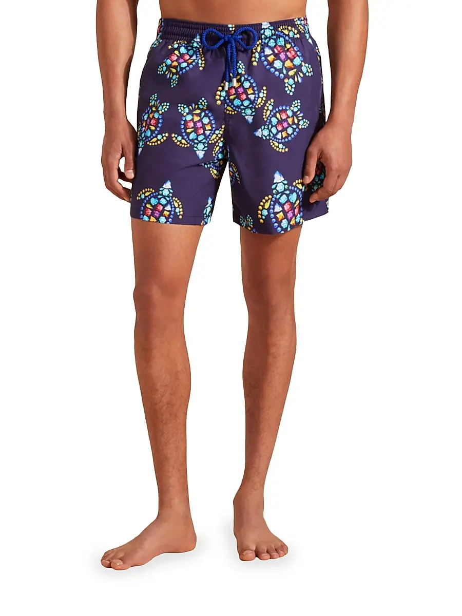 Vilebrequin Men's Vendôme Turtles Cotton Swim Shorts | Thumbnail 4 Vilebrequin Men's Vendôme Turtles Cotton Swim Shorts | Thumbnail 4