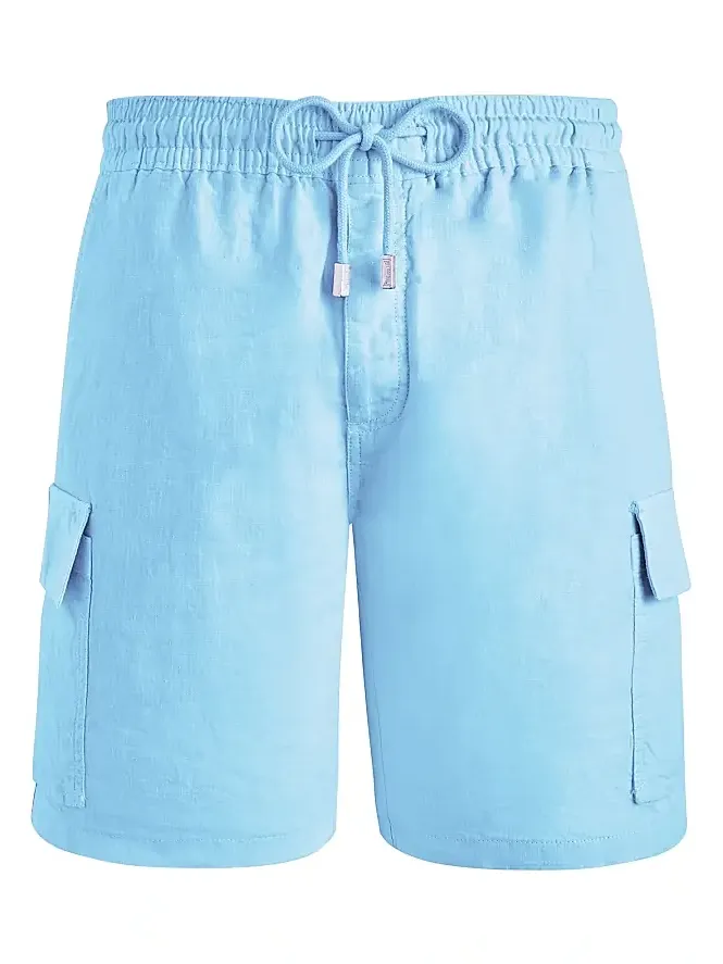 Vilebrequin Men's Linen Cargo Swim Trunks