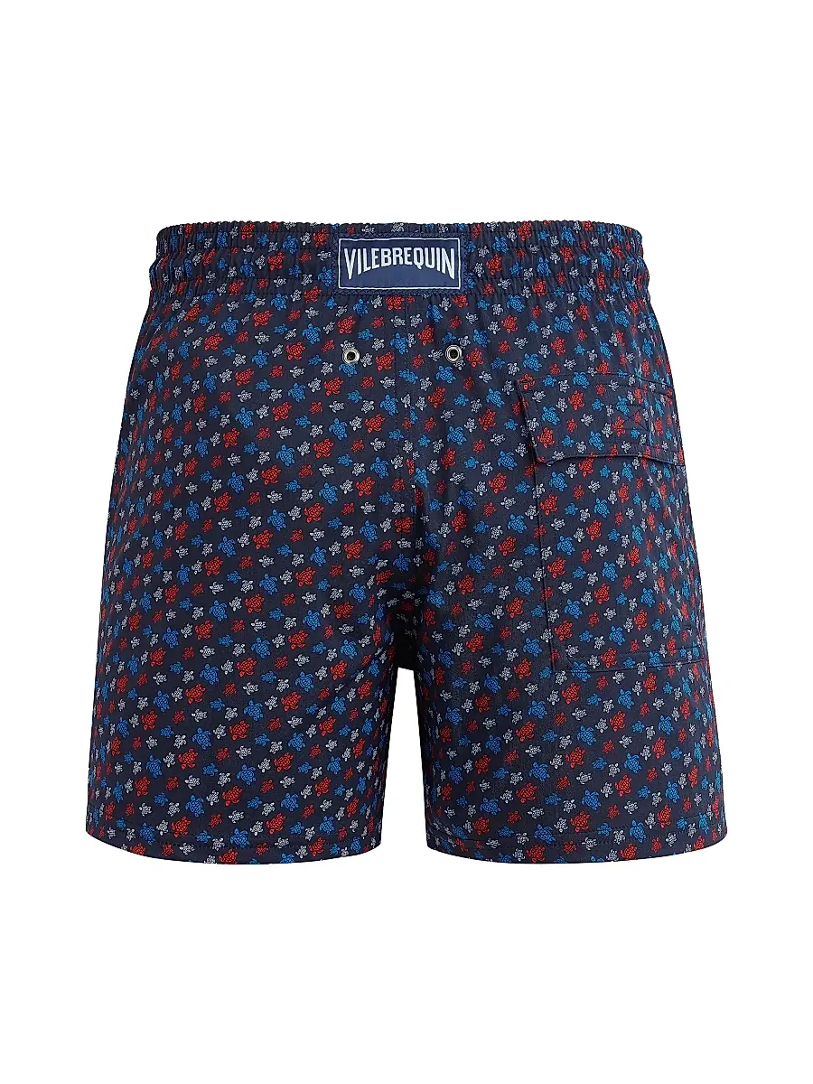 Vilebrequin Men's Moorsie Turtle Print Swim Trunks | Thumbnail 3