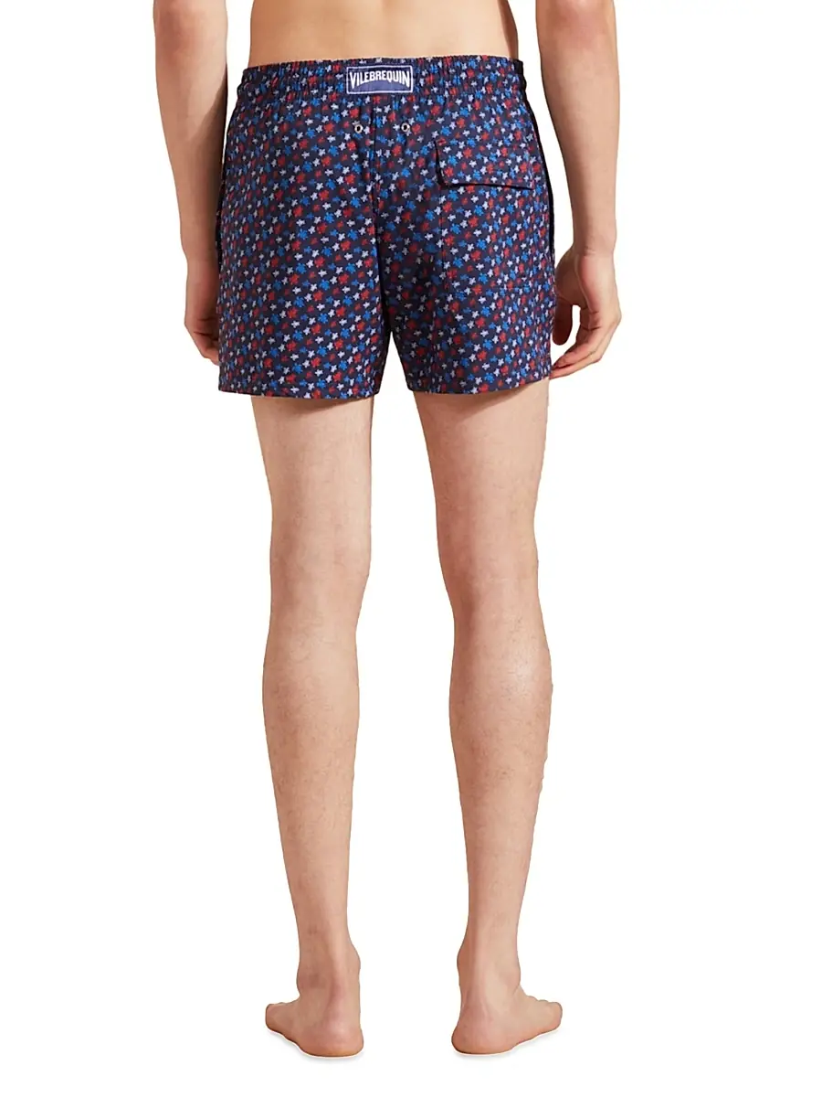 Vilebrequin Men's Moorsie Turtle Print Swim Trunks | Thumbnail 5