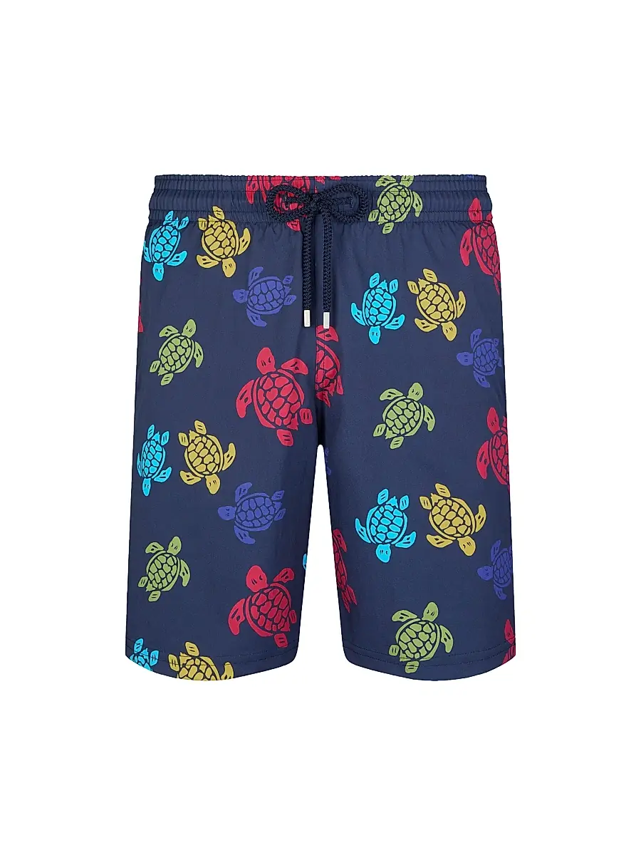 Vilebrequin Men's Okorise Turtle Swim Shorts - Navy | Image 1 Vilebrequin Men's Okorise Turtle Swim Shorts - Navy | Image 1