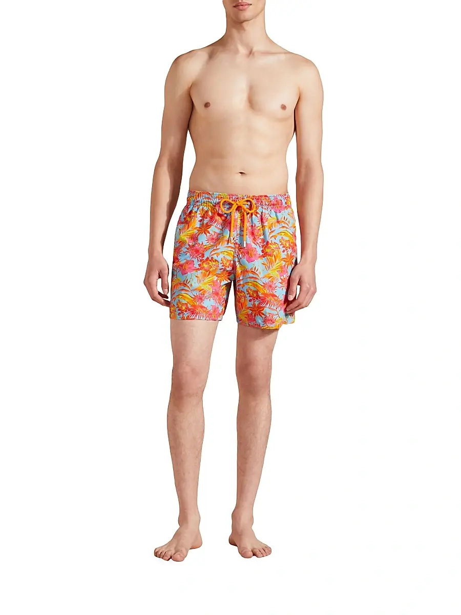 Vilebrequin Men's Tahiti Floral Swim Trunks | Thumbnail 2