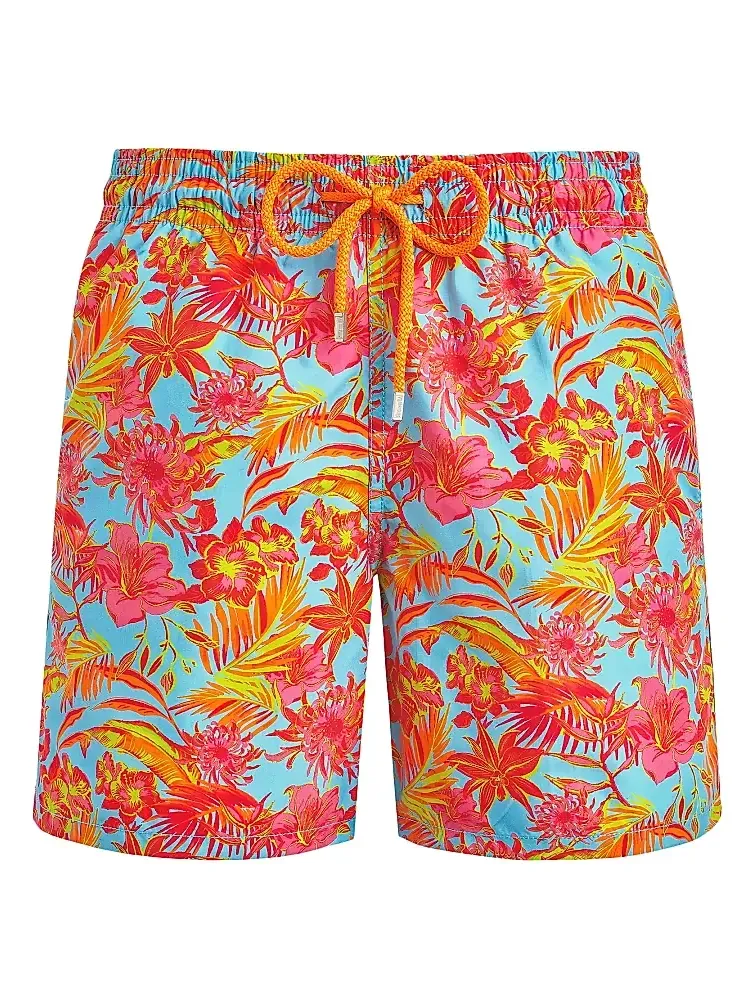Vilebrequin Men's Tahiti Floral Swim Trunks