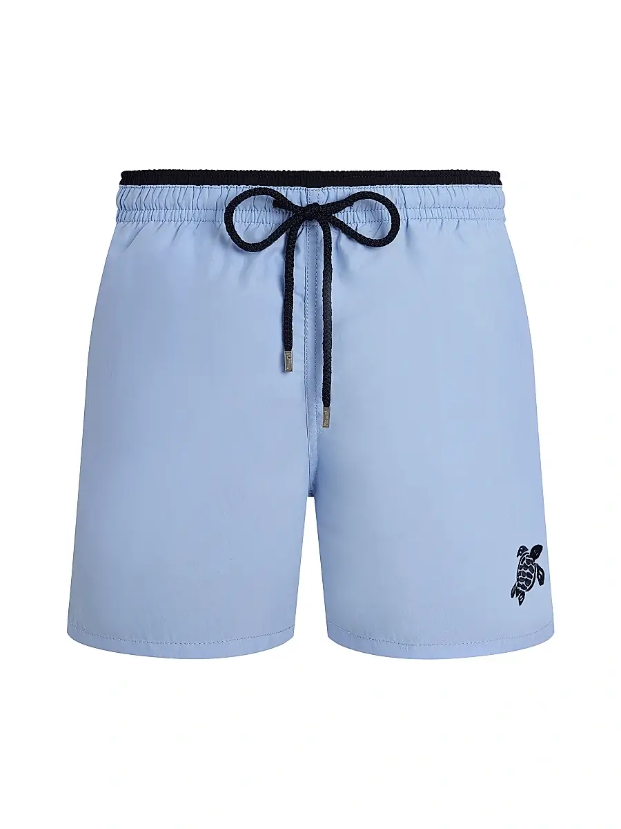Vilebrequin Men's Unis Swim Shorts - Blue Flora - Size XXXL | Image 1 Vilebrequin Men's Unis Swim Shorts - Blue Flora - Size XXXL | Image 1