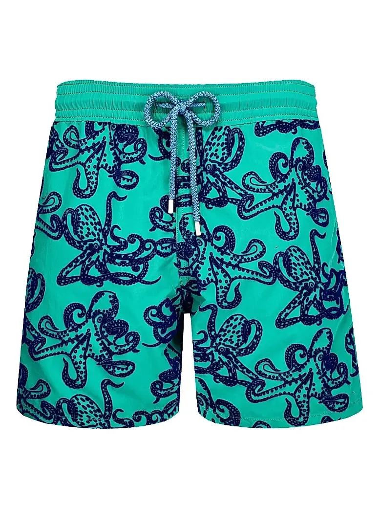 Vilebrequin Men's Flock Poulpes Swim Shorts