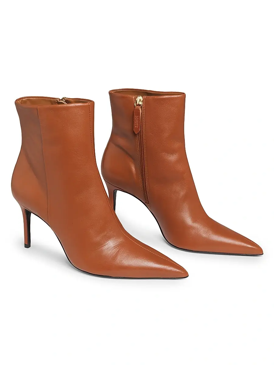 Schutz Women's Mikki 85MM Leather Stiletto Booties | Thumbnail 2 Schutz Women's Mikki 85MM Leather Stiletto Booties | Thumbnail 2