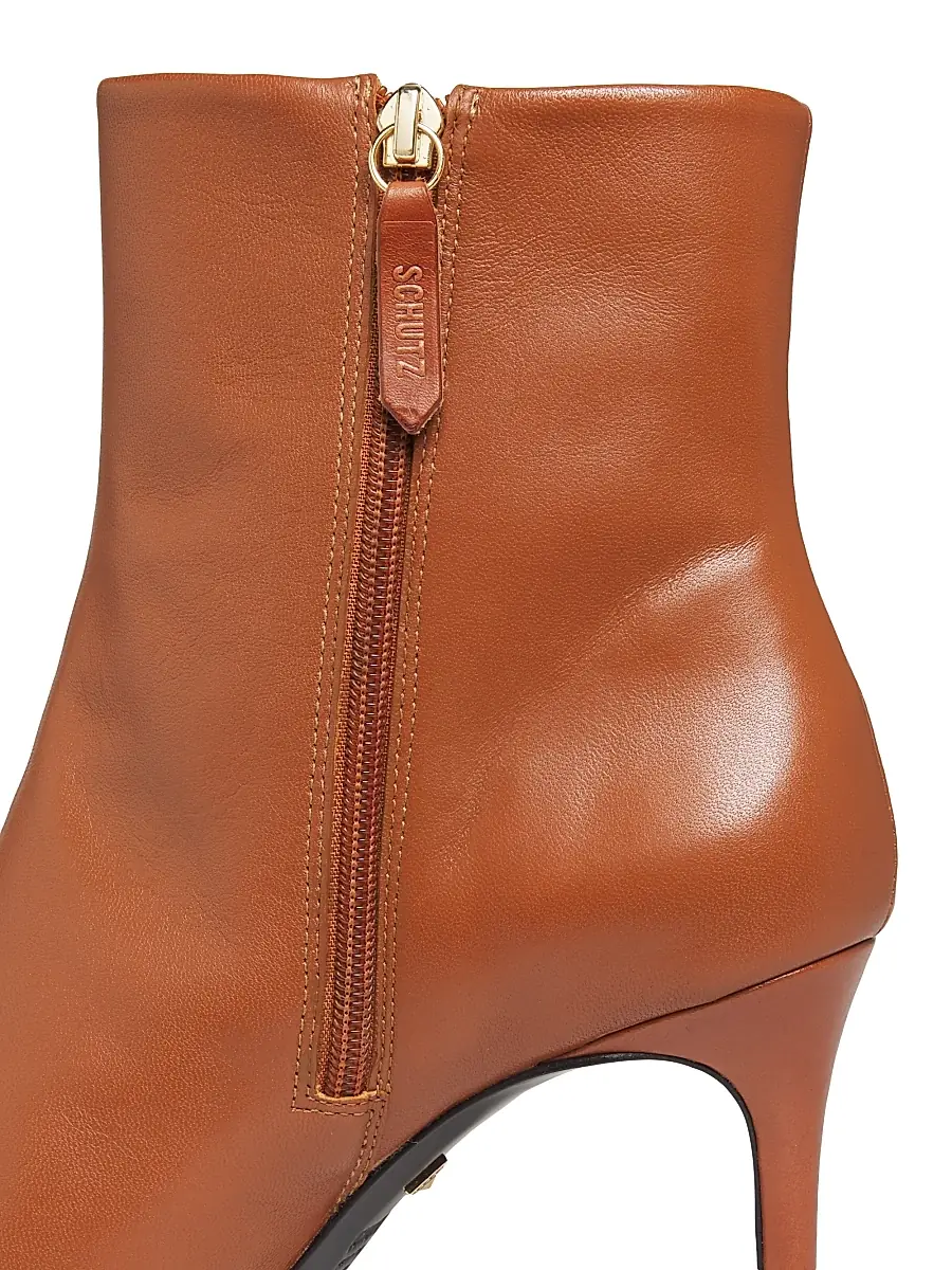 Schutz Women's Mikki 85MM Leather Stiletto Booties | Thumbnail 5 Schutz Women's Mikki 85MM Leather Stiletto Booties | Thumbnail 5