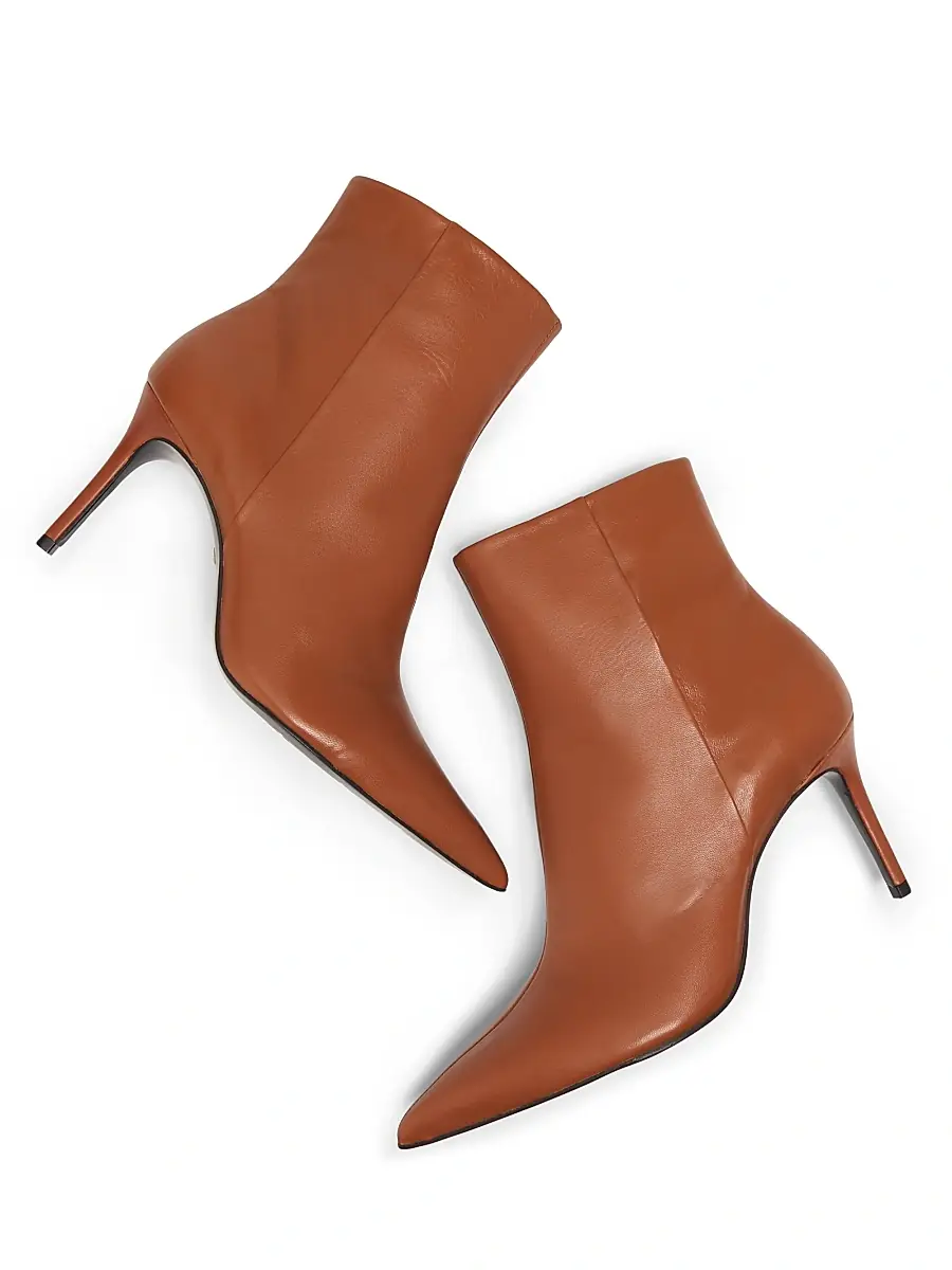 Schutz Women's Mikki 85MM Leather Stiletto Booties | Thumbnail 6 Schutz Women's Mikki 85MM Leather Stiletto Booties | Thumbnail 6