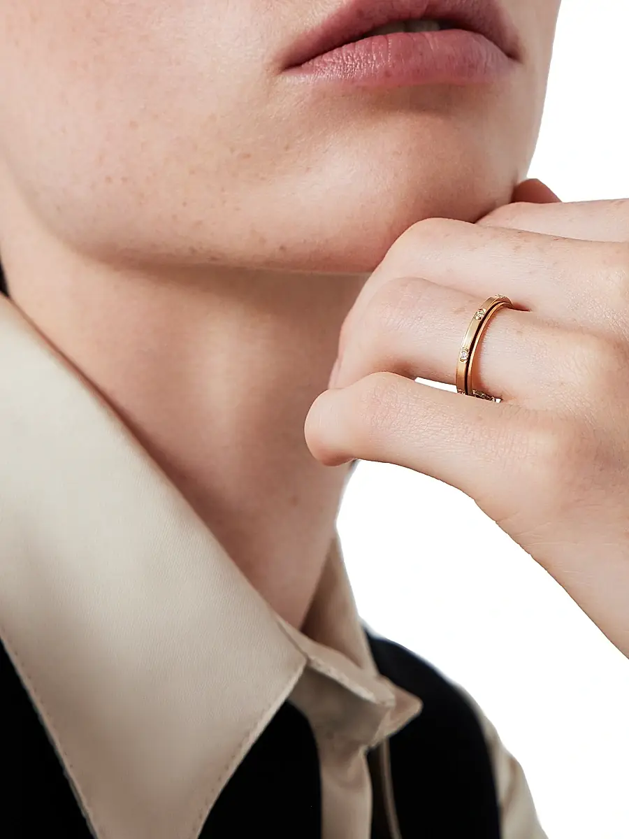 Piaget Women's Possession 18K Rose Gold & 0.06 TCW Diamond Wedding Band | Thumbnail 2