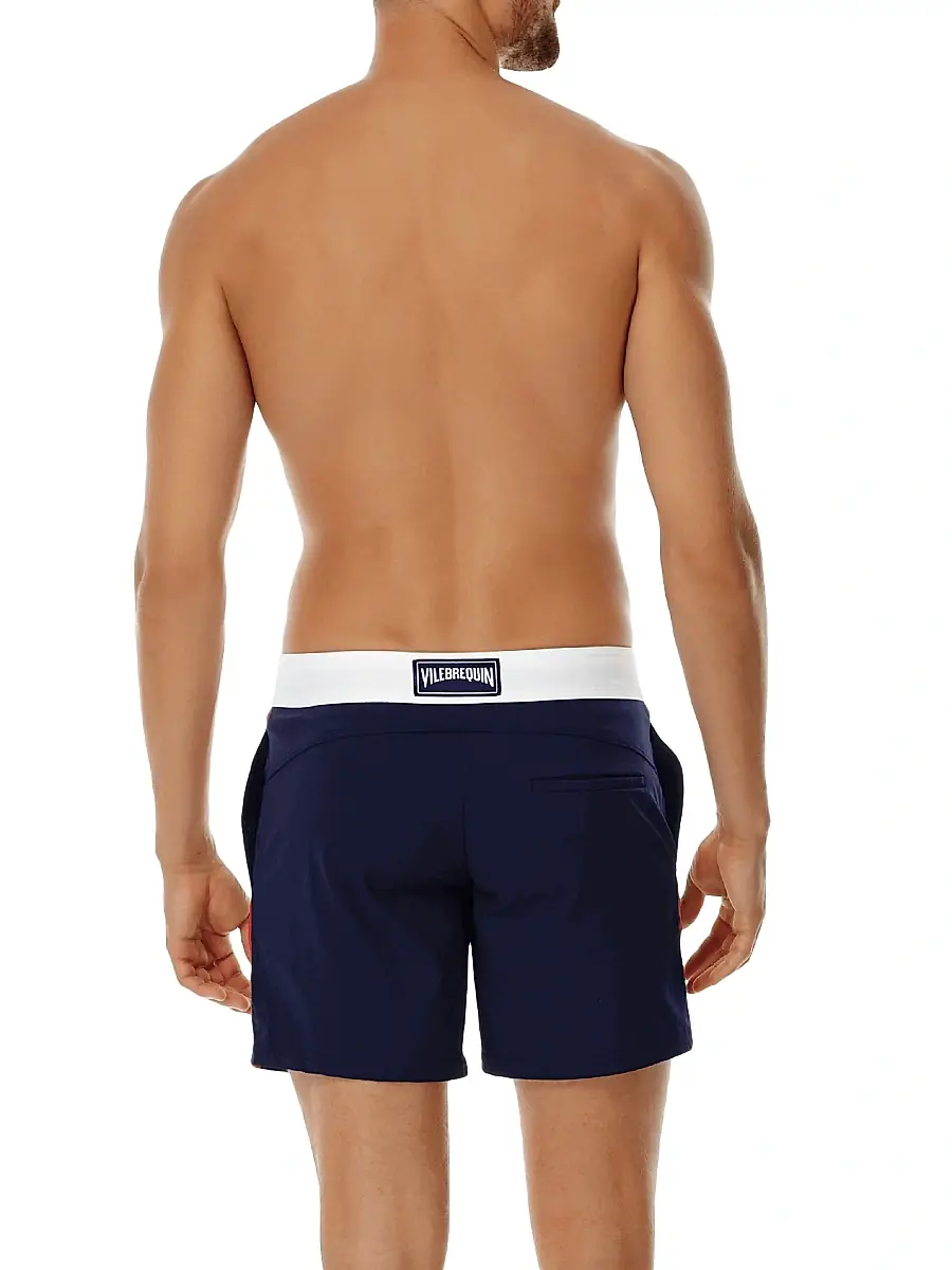 Vilebrequin Men's Colorblocked Stretch Swim Trunks | Thumbnail 3