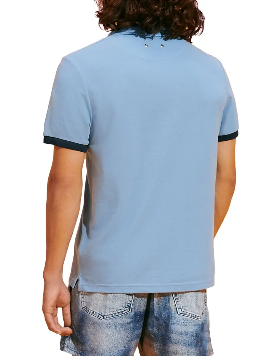 Vilebrequin Men's Palan Cotton Polo - Divin | Thumbnail 4