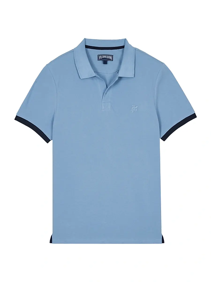 Vilebrequin Men's Palan Cotton Polo - Divin | Image 1 Vilebrequin Men's Palan Cotton Polo - Divin | Image 1