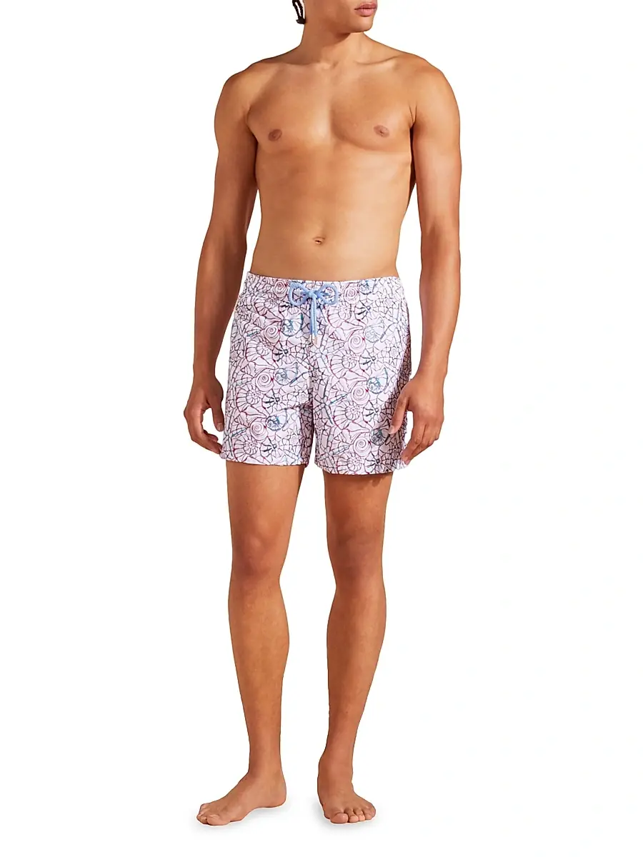 Vilebrequin Men's Noumea Sea Embroidered Swim Trunks | Thumbnail 2 Vilebrequin Men's Noumea Sea Embroidered Swim Trunks | Thumbnail 2