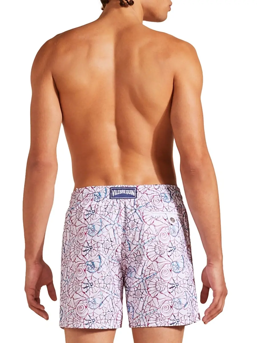 Vilebrequin Men's Noumea Sea Embroidered Swim Trunks | Thumbnail 5 Vilebrequin Men's Noumea Sea Embroidered Swim Trunks | Thumbnail 5