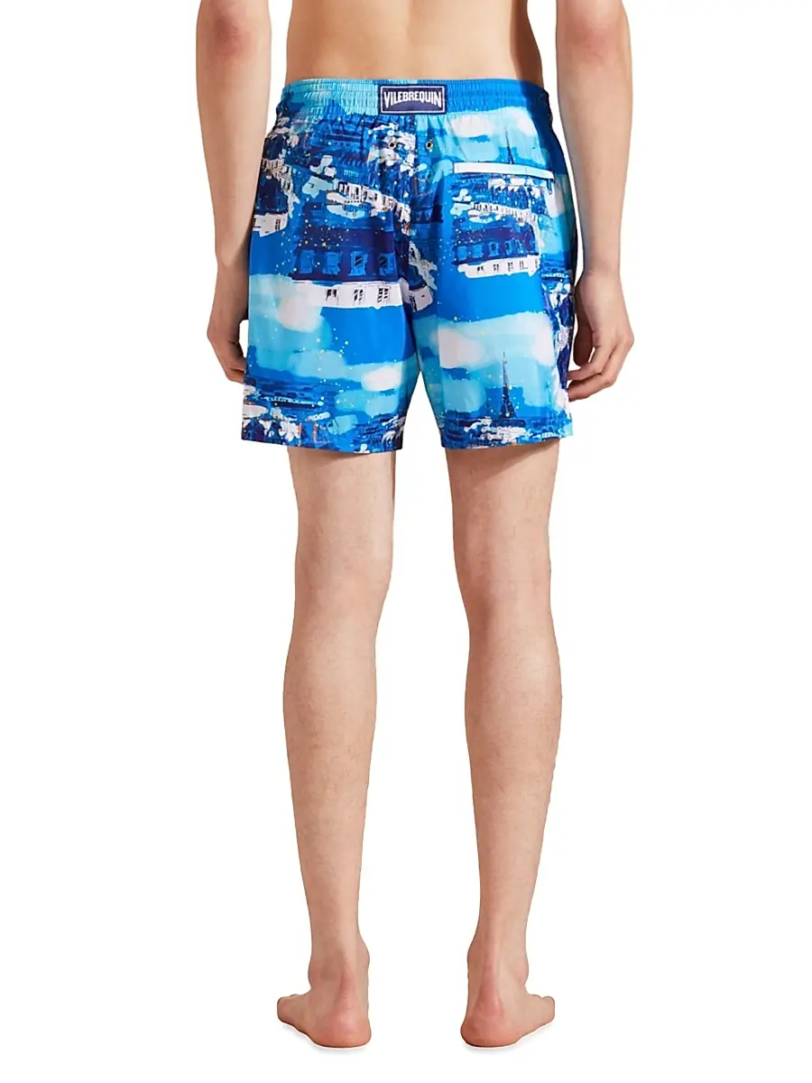 Vilebrequin Men's Paris Printed Swim Trunks | Thumbnail 5 Vilebrequin Men's Paris Printed Swim Trunks | Thumbnail 5