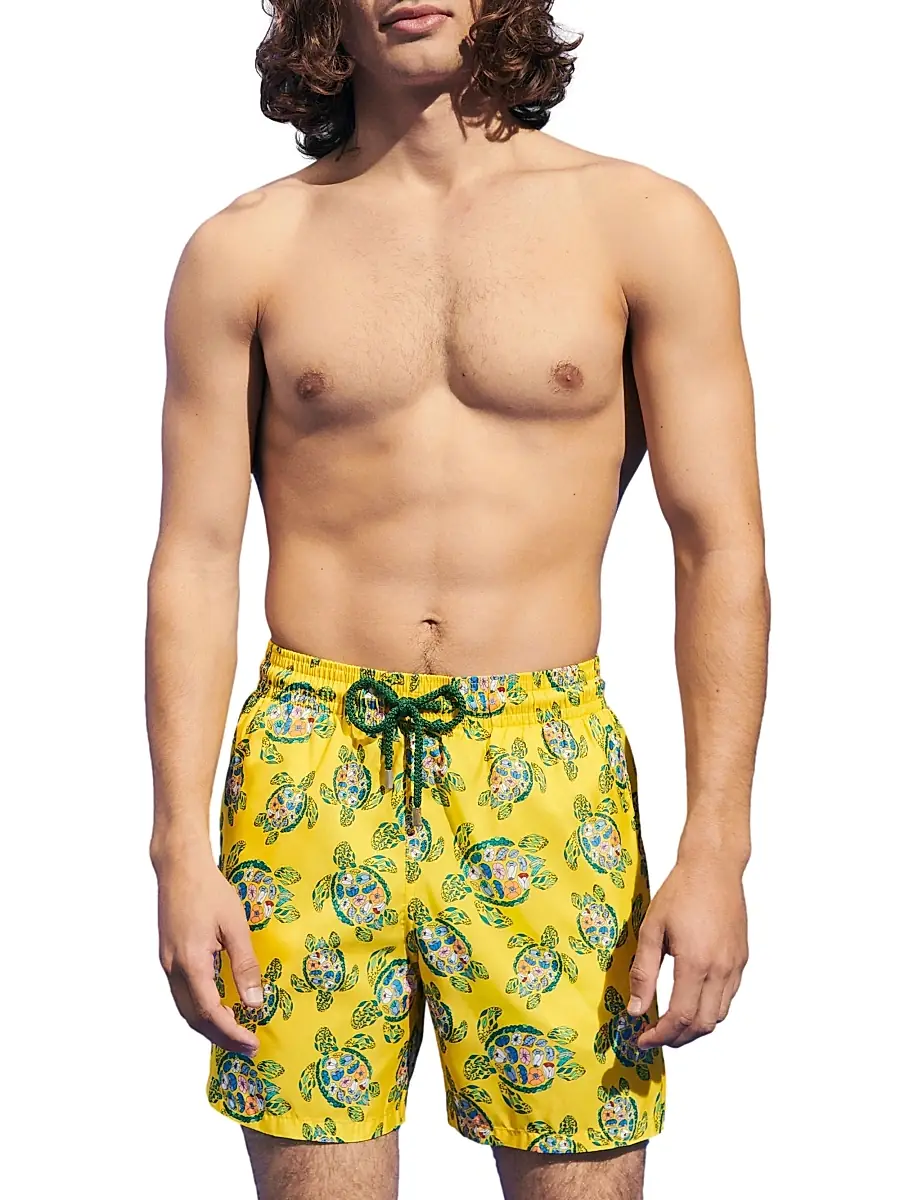 Vilebrequin Men's Provencal Turtles Swim Shorts | Thumbnail 3 Vilebrequin Men's Provencal Turtles Swim Shorts | Thumbnail 3