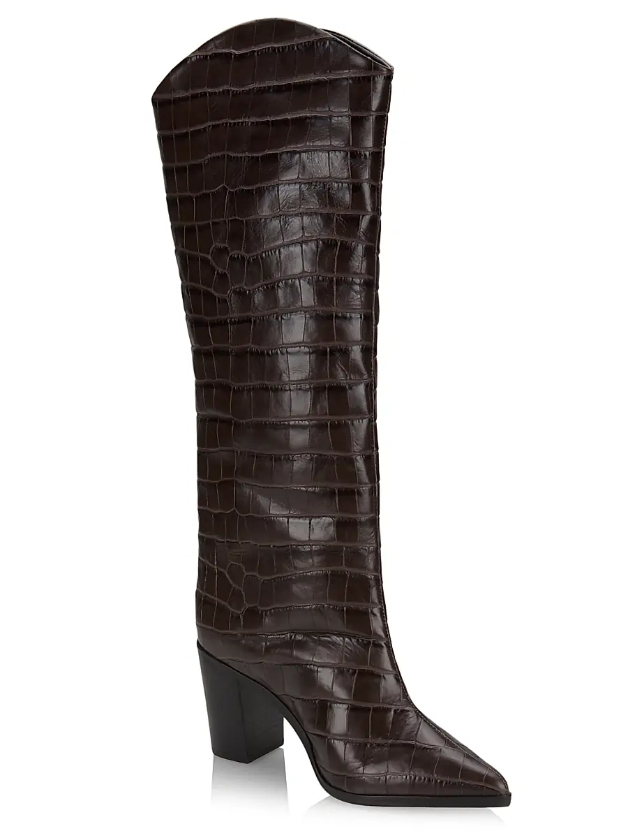 Schutz Women's Analeah Leather High-Heel Boots | Thumbnail 2 Schutz Women's Analeah Leather High-Heel Boots | Thumbnail 2