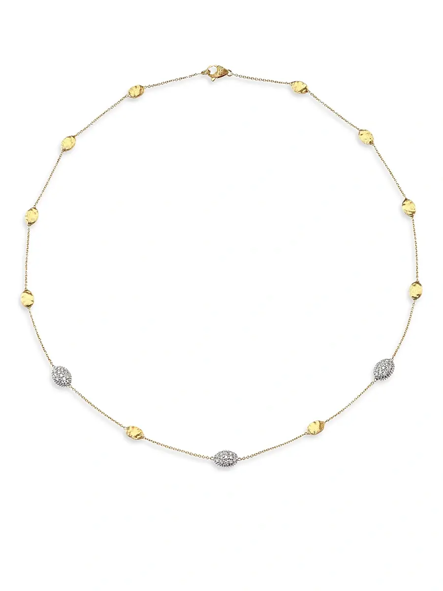 MARCO BICEGO Siviglia Diamond & 18K Yellow Gold Station Necklace