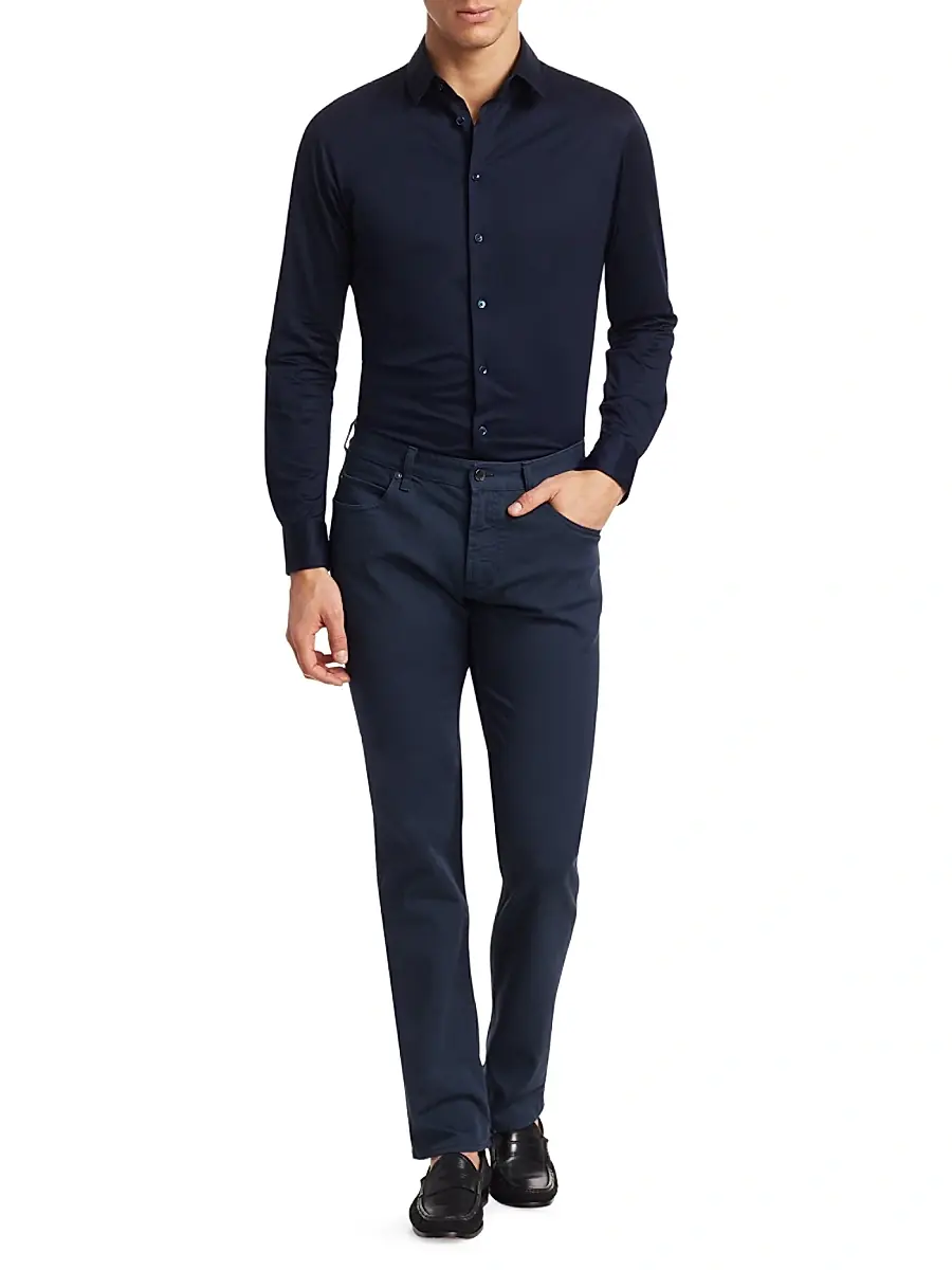 Giorgio Armani Men's Jersey Sport Shirt | Thumbnail 2 Giorgio Armani Men's Jersey Sport Shirt | Thumbnail 2