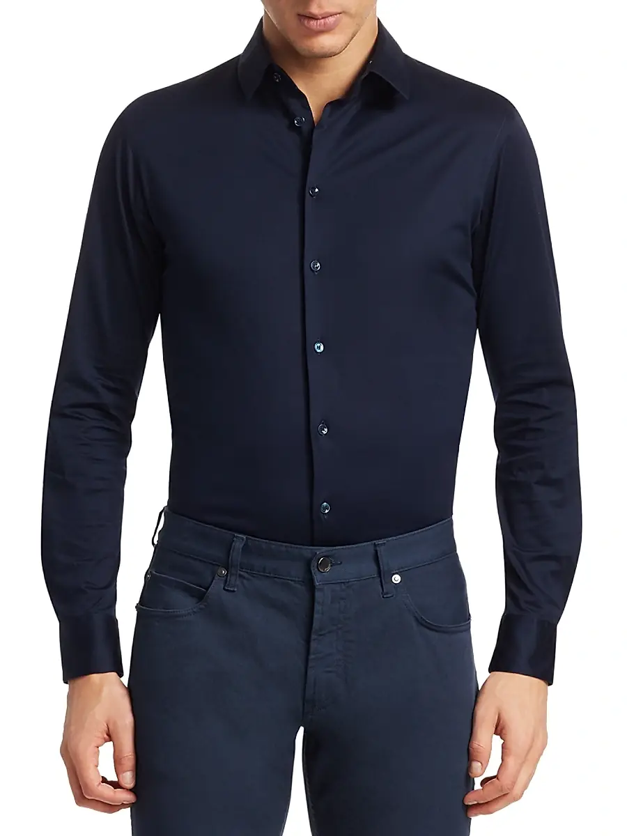 Giorgio Armani Men's Jersey Sport Shirt | Thumbnail 3 Giorgio Armani Men's Jersey Sport Shirt | Thumbnail 3