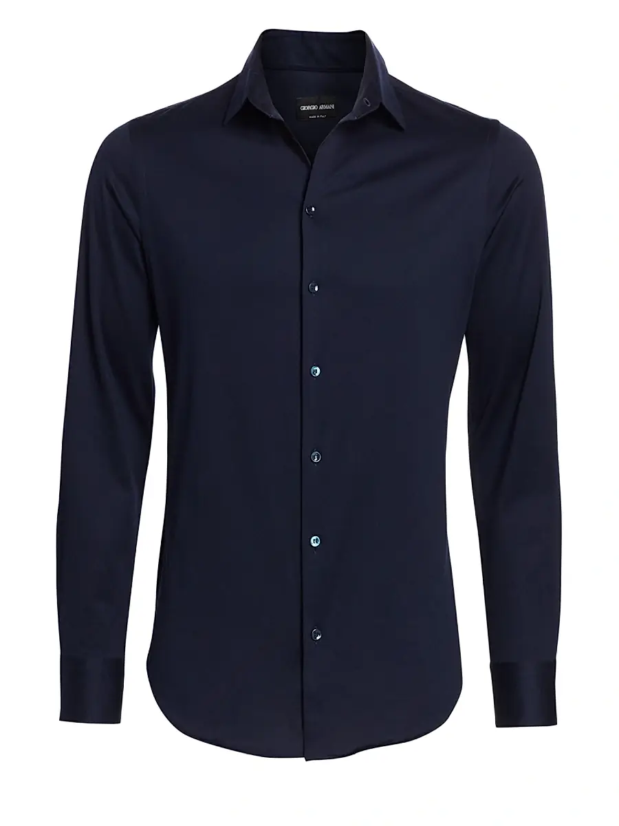 Giorgio Armani Men's Jersey Sport Shirt | Thumbnail 7 Giorgio Armani Men's Jersey Sport Shirt | Thumbnail 7