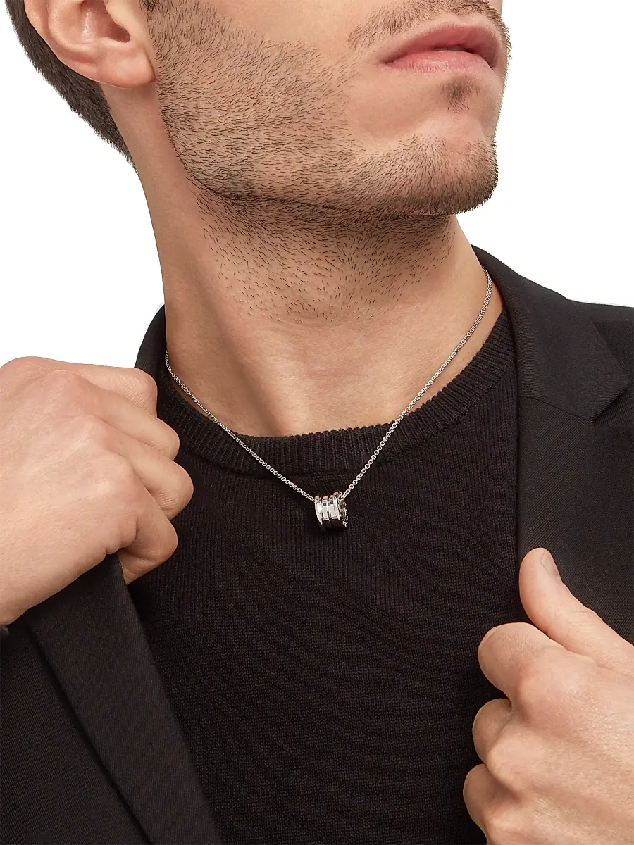 BVLGARI Women's B. zero1 18K White Gold Small Pendant Necklace | Thumbnail 3 BVLGARI Women's B. zero1 18K White Gold Small Pendant Necklace | Thumbnail 3
