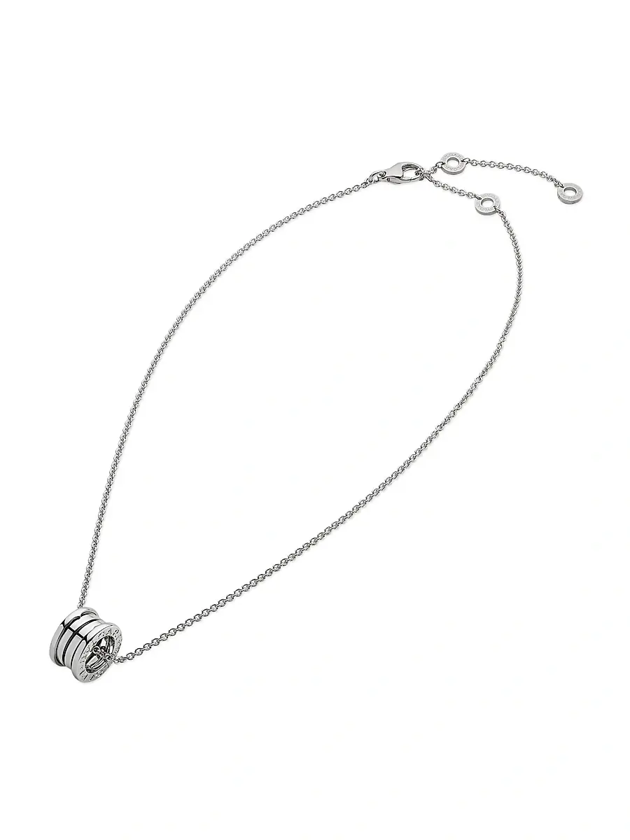 BVLGARI Women's B. zero1 18K White Gold Small Pendant Necklace | Thumbnail 4 BVLGARI Women's B. zero1 18K White Gold Small Pendant Necklace | Thumbnail 4