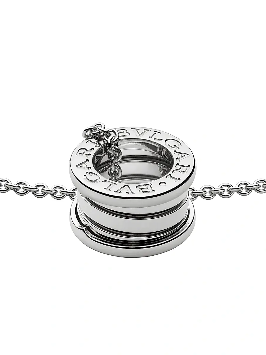 BVLGARI Women's B. zero1 18K White Gold Small Pendant Necklace | Thumbnail 5 BVLGARI Women's B. zero1 18K White Gold Small Pendant Necklace | Thumbnail 5
