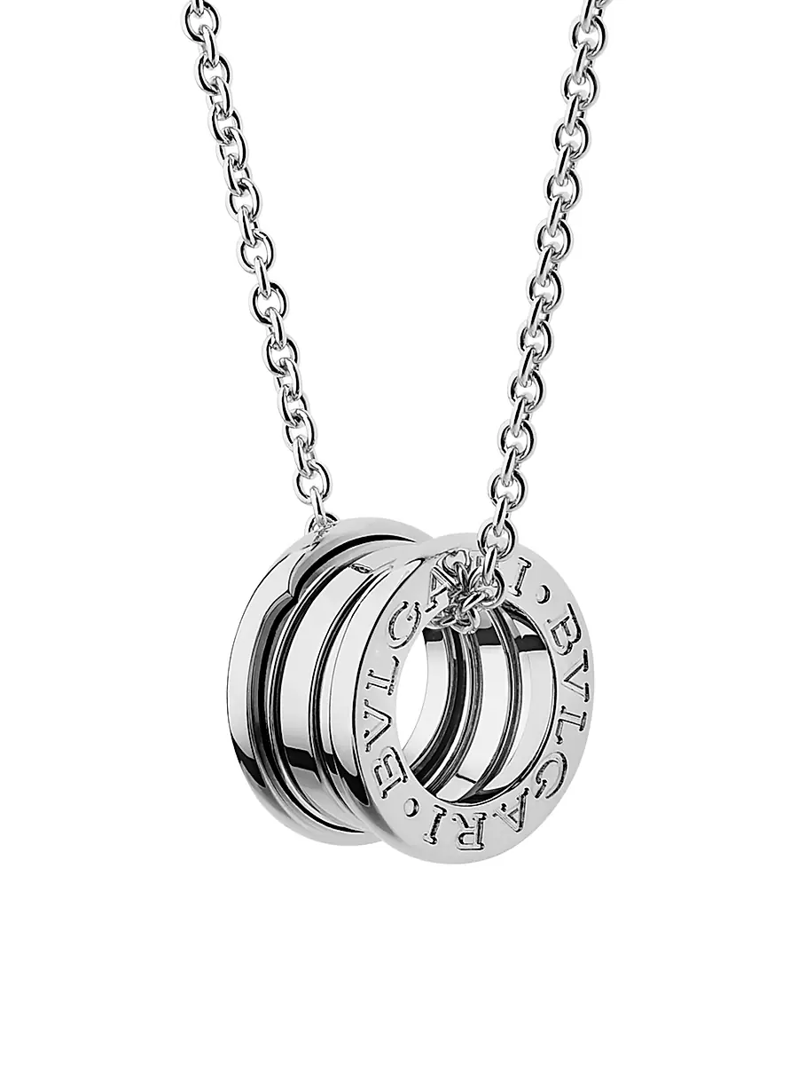 Women's B. zero1 18K White Gold Small Pendant Necklace Women's B. zero1 18K White Gold Small Pendant Necklace