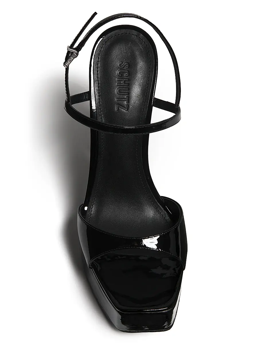 Schutz Women's Arlene 152MM Patent Leather Platform Sandals | Thumbnail 4