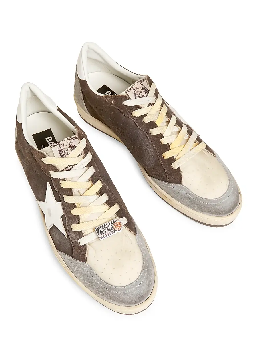 Golden Goose Men's Ballstar Spur Star Leather Sneakers | Thumbnail 4 Golden Goose Men's Ballstar Spur Star Leather Sneakers | Thumbnail 4