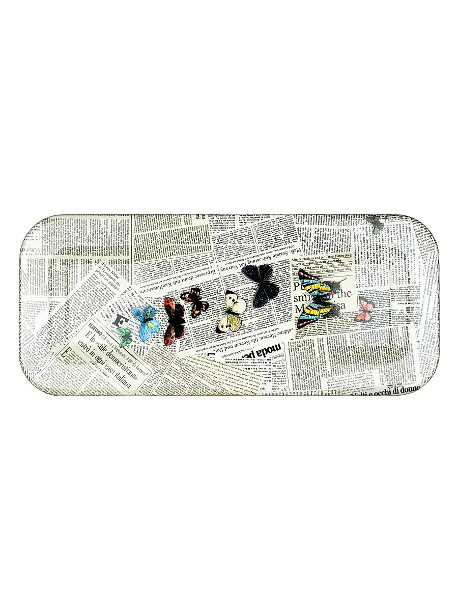 FORNASETTI Ultime Notizie Color Tray | Image 1 FORNASETTI Ultime Notizie Color Tray | Image 1