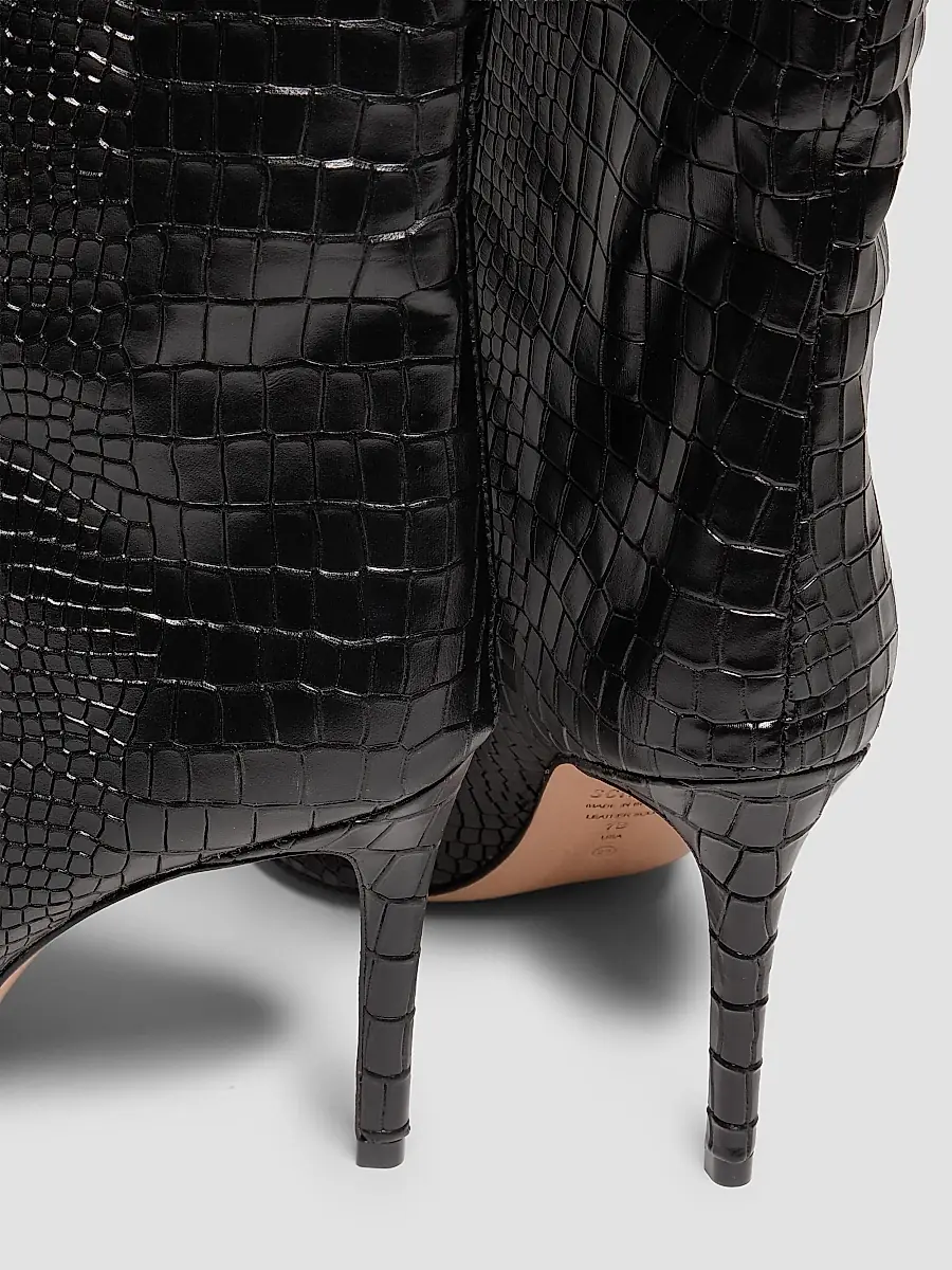Schutz Women's Maryana 90MM Croc-Embossed Leather Stiletto Boots | Thumbnail 3 Schutz Women's Maryana 90MM Croc-Embossed Leather Stiletto Boots | Thumbnail 3
