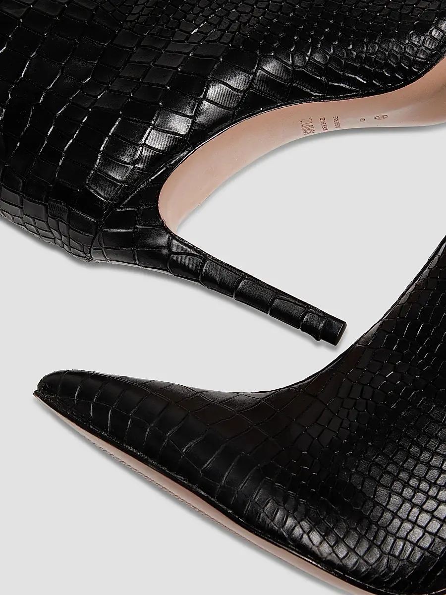 Schutz Women's Maryana 90MM Croc-Embossed Leather Stiletto Boots | Thumbnail 6 Schutz Women's Maryana 90MM Croc-Embossed Leather Stiletto Boots | Thumbnail 6