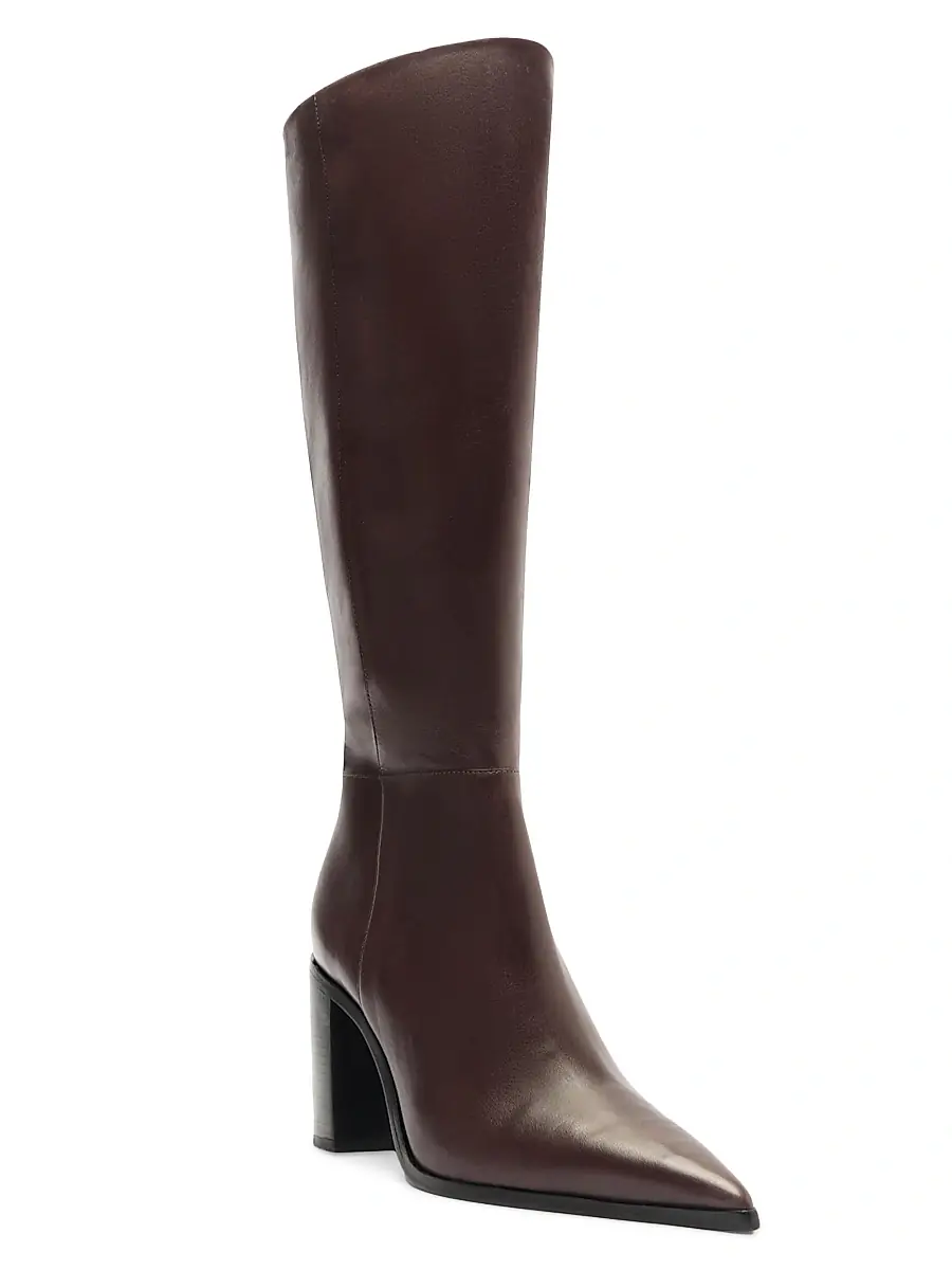 Schutz Women's Mikki 85MM Block-Heel Leather Boots | Thumbnail 2 Schutz Women's Mikki 85MM Block-Heel Leather Boots | Thumbnail 2