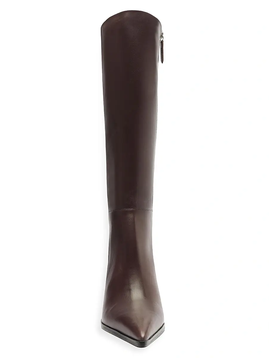 Schutz Women's Mikki 85MM Block-Heel Leather Boots | Thumbnail 6 Schutz Women's Mikki 85MM Block-Heel Leather Boots | Thumbnail 6