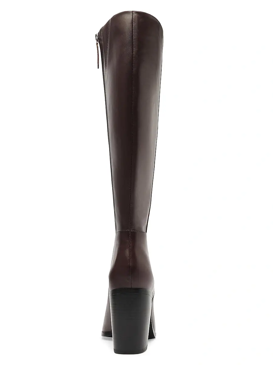 Schutz Women's Mikki 85MM Block-Heel Leather Boots | Thumbnail 7 Schutz Women's Mikki 85MM Block-Heel Leather Boots | Thumbnail 7