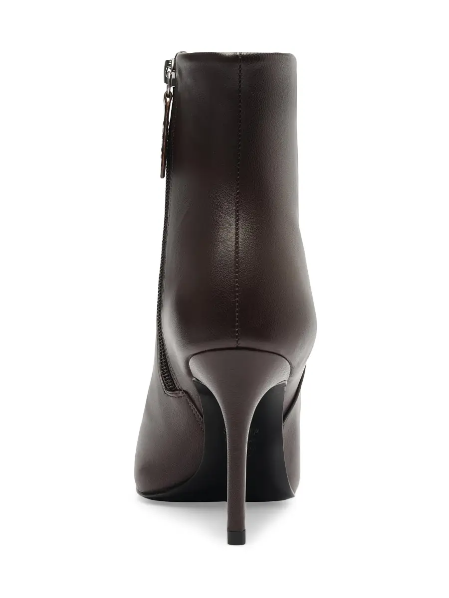 Schutz Women's Mikki 85MM Leather Stiletto Booties - Dark Chocolate | Thumbnail 6 Schutz Women's Mikki 85MM Leather Stiletto Booties - Dark Chocolate | Thumbnail 6