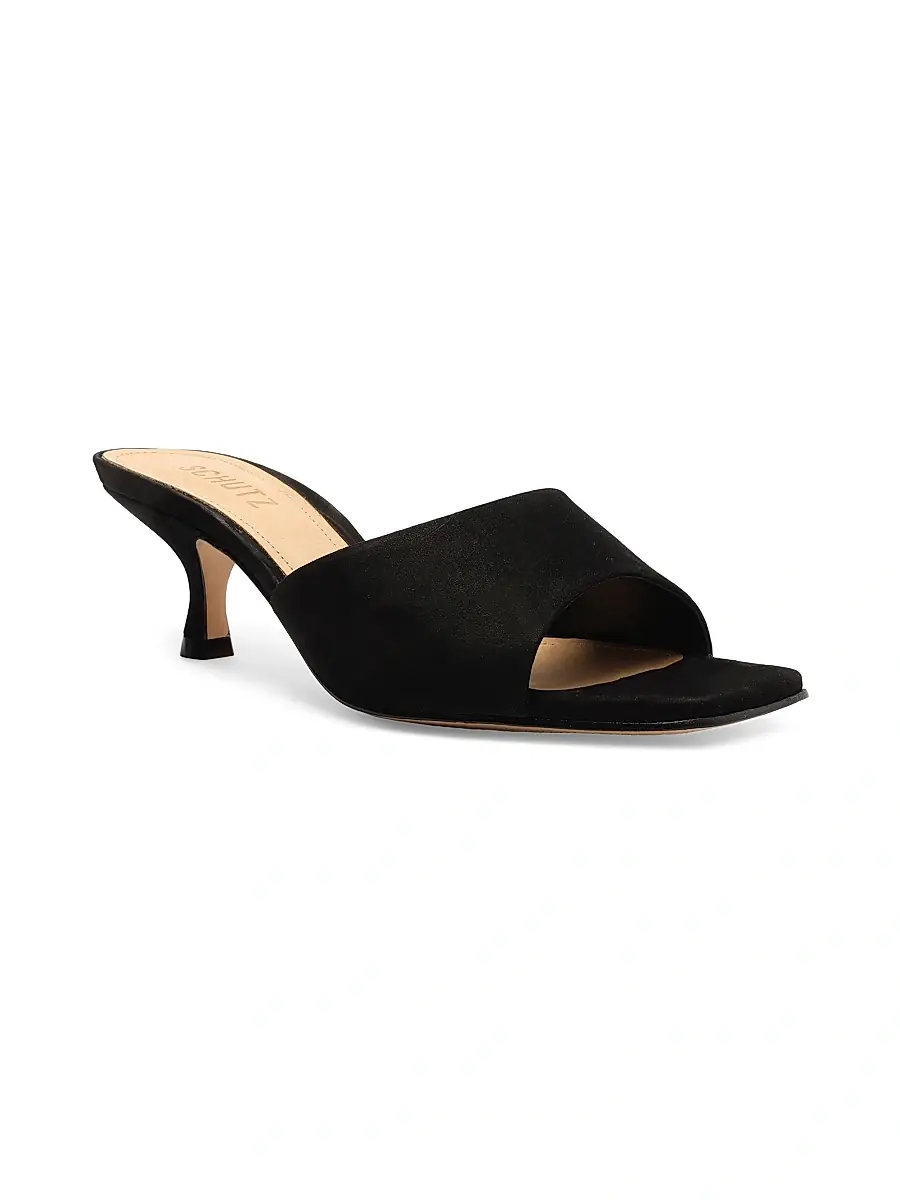 Schutz Women's Dethalia 65MM Suede Sandals | Thumbnail 2