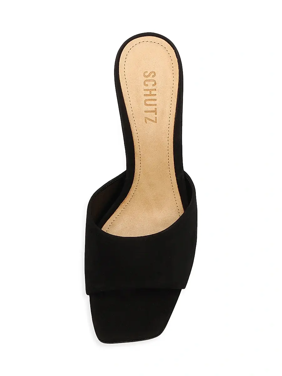 Schutz Women's Dethalia 65MM Suede Sandals | Thumbnail 4